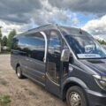 Pilkas mikroautobusas Mercedes-Benz Sprinter